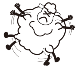 Black sheep-kun and White sheep-chan sticker #1723394