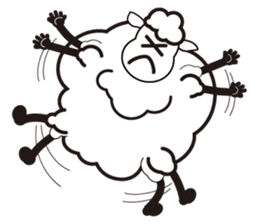 Black sheep-kun and White sheep-chan sticker #1723394