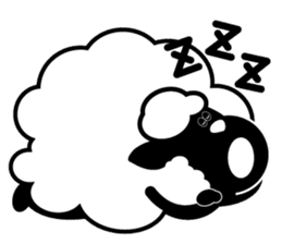 Black sheep-kun and White sheep-chan sticker #1723396