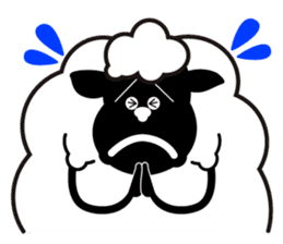 Black sheep-kun and White sheep-chan sticker #1723401