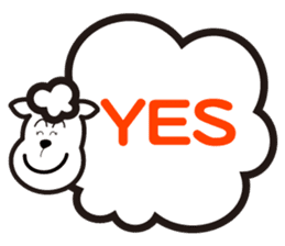 Black sheep-kun and White sheep-chan sticker #1723405