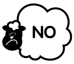 Black sheep-kun and White sheep-chan sticker #1723406