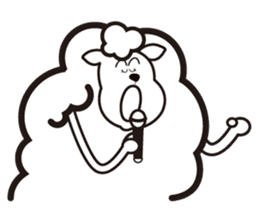 Black sheep-kun and White sheep-chan sticker #1723407