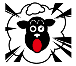 Black sheep-kun and White sheep-chan sticker #1723420