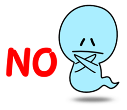 Light blue ghost sticker #1724346