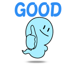 Light blue ghost sticker #1724347