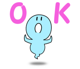 Light blue ghost sticker #1724349