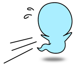 Light blue ghost sticker #1724351