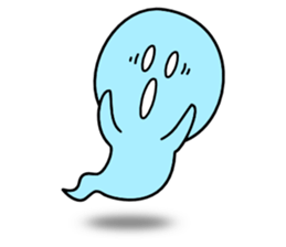 Light blue ghost sticker #1724352
