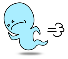 Light blue ghost sticker #1724354