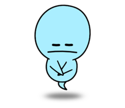 Light blue ghost sticker #1724355