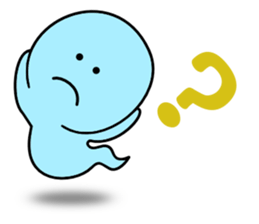 Light blue ghost sticker #1724356