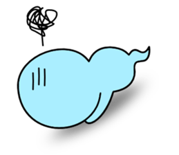 Light blue ghost sticker #1724357