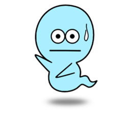 Light blue ghost sticker #1724358