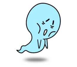Light blue ghost sticker #1724359