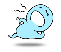 Light blue ghost sticker #1724363