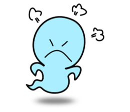 Light blue ghost sticker #1724365