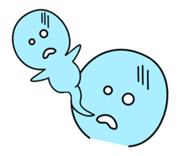 Light blue ghost sticker #1724366