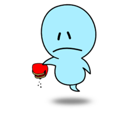 Light blue ghost sticker #1724367