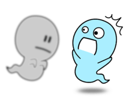 Light blue ghost sticker #1724368