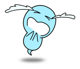 Light blue ghost sticker #1724369