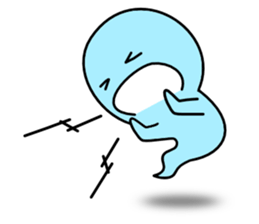 Light blue ghost sticker #1724371