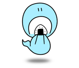 Light blue ghost sticker #1724375