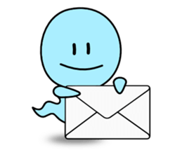 Light blue ghost sticker #1724377