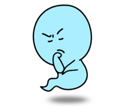 Light blue ghost sticker #1724379