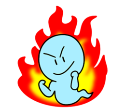 Light blue ghost sticker #1724380