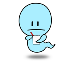 Light blue ghost sticker #1724382