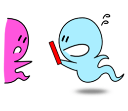 Light blue ghost sticker #1724383