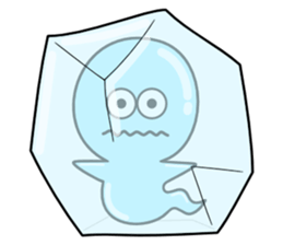 Light blue ghost sticker #1724384