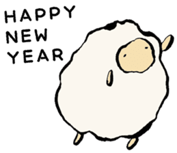 New Year's Sheep sticker #1724386