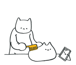 Nyanco and Mico are gluttonous sticker #1724472