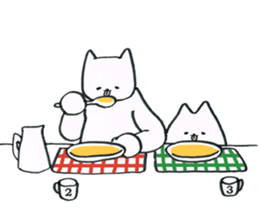 Nyanco and Mico are gluttonous sticker #1724475