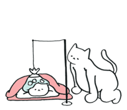 Nyanco and Mico are gluttonous sticker #1724498