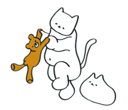 Nyanco and Mico are gluttonous sticker #1724503