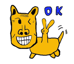 Funny old dog. sticker #1724589