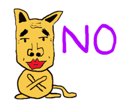 Funny old dog. sticker #1724590