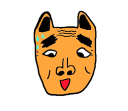 Funny old dog. sticker #1724595