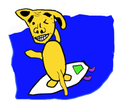 Funny old dog. sticker #1724605