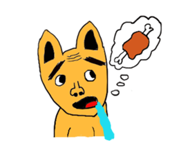 Funny old dog. sticker #1724622