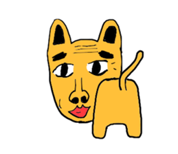 Funny old dog. sticker #1724623