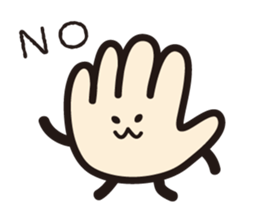 Super Hand man sticker #1724831