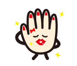 Super Hand man sticker #1724855