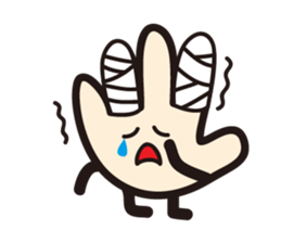 Super Hand man sticker #1724856