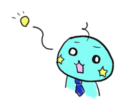 Pretty alien sticker #1724930