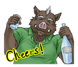 Daily life of Therianthropes sticker #1725539