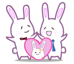 Adorable Rabbit Family sticker #1725582